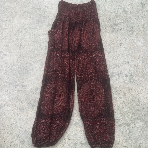 Bangkok Harem Pattern Boho Harem Pants Bundle of 3 Women's Size S - Picture 2 of 12